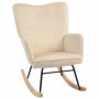 Gungstol Manchester Beige Tjock Stoppning Brett Ryggstöd upp till 120 kg