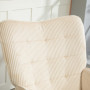 Gungstol Manchester Beige Tjock Stoppning Brett Ryggstöd upp till 120 kg