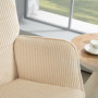 Gungstol Manchester Beige Tjock Stoppning Brett Ryggstöd upp till 120 kg