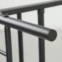 Enkelsäng Ram i Metall Till Madrass 90 x 200 cm Enkel Montering Svart