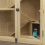Hamsterbur Hörn 4-våning med Matningsstation 115 x 69,5 x 79 cm, trä