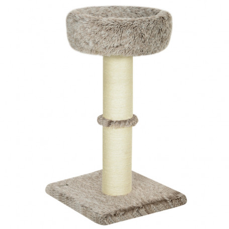 Klöspelare med Kattsäng & Sisalstolpe Ø14 cm 45×45×87 cm brun/grädd...