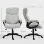Ergonomisk Kontorsstol med Justerbar Höjd och Tiltfunktion – 66 x 77 x 106,5–115,5 cm