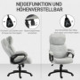 Ergonomisk Kontorsstol med Justerbar Höjd och Tiltfunktion – 66 x 77 x 106,5–115,5 cm