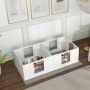 Valplåda Robust konstruktion med Tvårumsdesign och Justerbar Entré – 164 x 80 x 48 cm