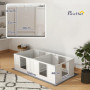 Valplåda Robust konstruktion med Tvårumsdesign och Justerbar Entré – 164 x 80 x 48 cm