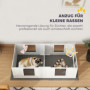 Valplåda Robust konstruktion med Tvårumsdesign och Justerbar Entré – 164 x 80 x 48 cm