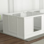 Valplåda Robust konstruktion med Tvårumsdesign och Justerbar Entré – 164 x 80 x 48 cm