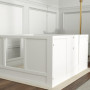 Hundlåda Justerbar Robust Konstruktion 196 x 96 x 48 cm, vit
