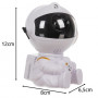 LED-stjärnprojektor Projektorlampa Astronaut LED nattlampa för barn Fjärrkontroll Space