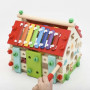 Trä Sorteringshus med olika funktioner -  Pedagogiska leksak - Montessori Spel