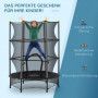 Studsmatta Ø140 Max. 50 kg cm med Skyddsnät Svart