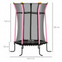 Studsmatta Ø163,5 cm Max. 50 kg med Nät Rosa