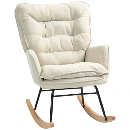 Ggungstol Orion Bred Sits, Hög Rygg Beige Chenille