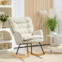 Ggungstol Orion Bred Sits, Hög Rygg Beige Chenille