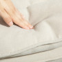Ggungstol Orion Bred Sits, Hög Rygg Beige Chenille