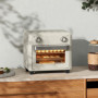 Kompakt Miniugn med Grill och Varmluft, 1000W Krämvit