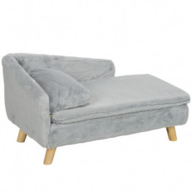 Hundsoffa Tvättbart Plyschfodral 70 x 42,5 x 38,5 cm Ljusgrå