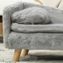 Hundsoffa Tvättbart Plyschfodral 70 x 42,5 x 38,5 cm Ljusgrå