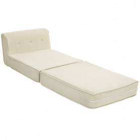 3-i-1 Hopfällbar Vilstol, Gästmadrass Krämvit Manchester