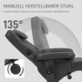 Avslappningsfåtölj med Massage och Fotpall Läderlook Svart