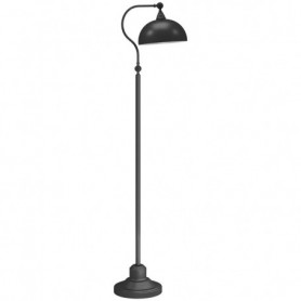 Golvlampa Vintage Mässinglook Justerbar Vinkel 152 cm Svart