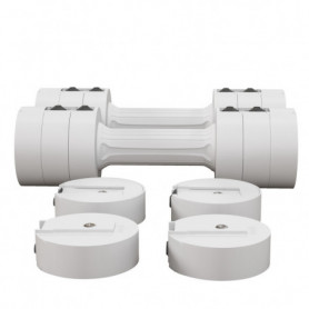 Justerbara Hantlar 2×2,5 kg 2-Pack 3 Viktlägen 2,2/3,6/5 kg Halkfri...