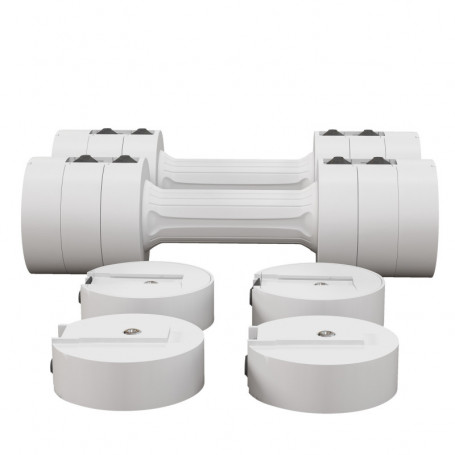 Justerbara Hantlar 2×2,5 kg 2-Pack 3 Viktlägen 2,2/3,6/5 kg Halkfri...