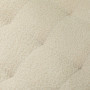 Rund Pall med Förvaringsutrymme Teddy Fleece Krämvit