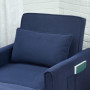 Bäddsoffa Justerbar 3-positions Manchester Blå