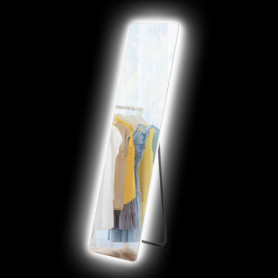 Golvspegel Fullängd med Bakbelysning Dimbar, Ramlös 150 x 40 cm