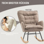 Gungstol Orion Bred Sits, Hög Rygg Brun Chenille