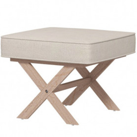 Modern Fotpall - Pall Mjuk Sits Beige