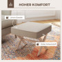 Modern Fotpall - Pall Mjuk Sits Beige