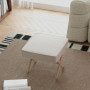 Modern Fotpall - Pall Mjuk Sits Beige
