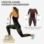 Push Up Bars Set med Justerbara Motståndsband