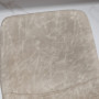 Barstolar 2 st Vintage Beige Läder Höjdjusterbar Svart Bas 42 x 48 x 91-112 cm