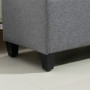 Hallbänk - Sängbänk med Förvaring 100 x 40 x 44 cm Linne Ljusgrå