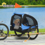 Cykelvagn till Hund Hopfällbar 140 x 71 x 83 cm, Blå