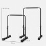 2x Push Up Bars Höjdjusterbar 80-105 cm Svart