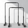 2x Push Up Bars Höjdjusterbar 80-105 cm Svart
