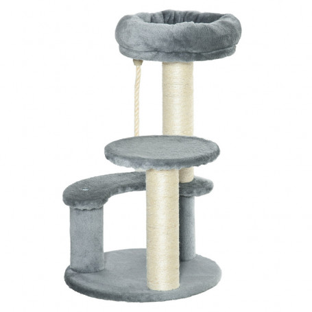 Liten Klösträd med Kattsäng Ø40 x H65 cm Grå