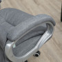 Ergonomisk Kontorsstol Lutning Funktion Grå Linne