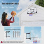 Väggmonterad Basketkorg med Fjäderrina Inomhus/Utomhus