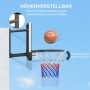 Väggmonterad Basketkorg med Fjäderrina Inomhus/Utomhus