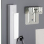 Badrumsspegel med LED-belysning, Glashylla 50 x 12 x 70 cm