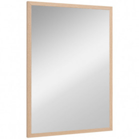 Väggspegel, 50 x 70 cm, Ram i Trälook, Lätt att Montera