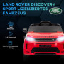 Elbil för Barn med Fjärrkontroll, Land Rover Discovery Röd