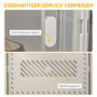Skoskåp med 8 Fack 28 x 36 x 21 cm DIY Plast Transparent