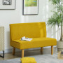 Manchester Soffa 2-sits Träben Gul 110 x 62 x 85 cm